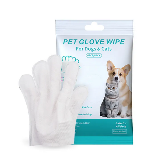 Guantes y Toallitas Limpiadoras para Mascotas